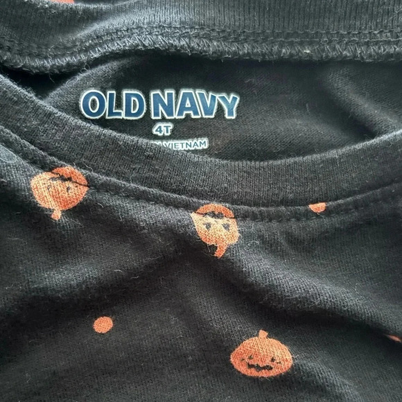 OLD NAVY EUC GIRLS BLACK ORANGE HALLOWEEN DRESS FALL CASUAL WINTER SIZE 4 T - Picture 4 of 4